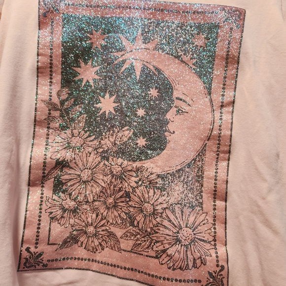 KidPik Moon Raw Edge Foil Graphic Long Sleeve Tee - Picture 5 of 10